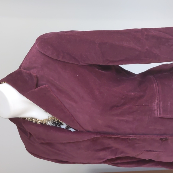 Wine burgundy blazer jacket 4 Small Port wine rich Small - Picture 6 of 17